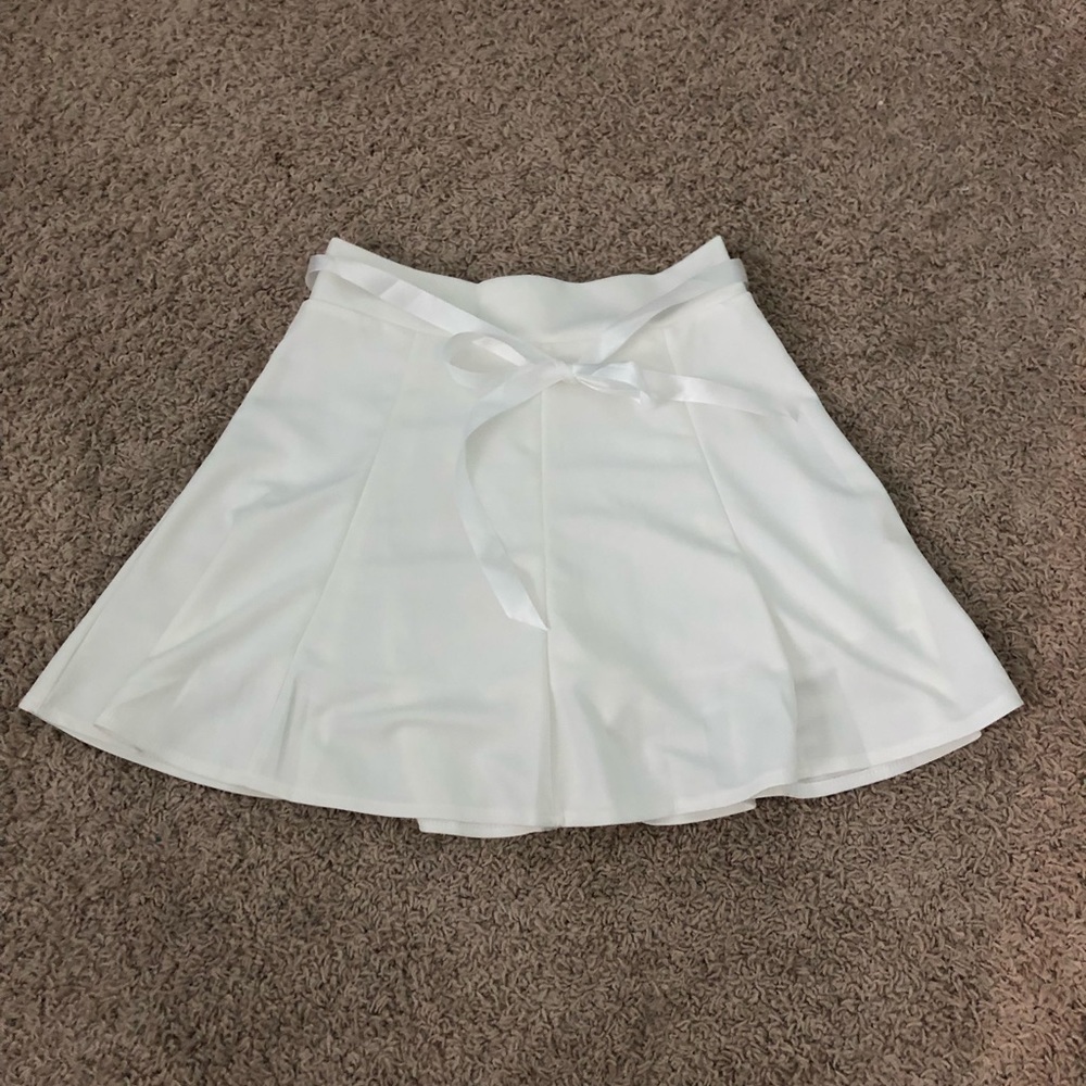 white skirt